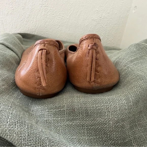 Frye Women's Brown Leather Loafers - Picture 3 of 5
